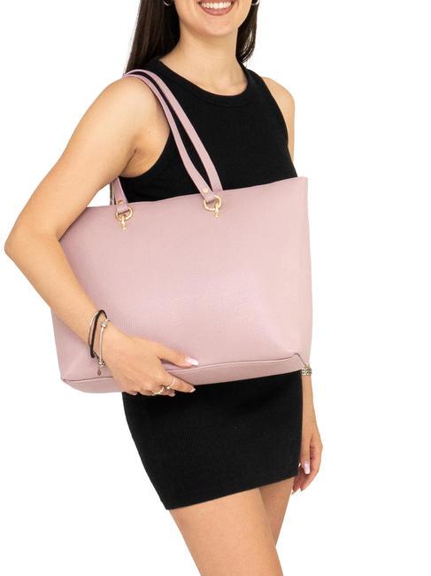 VIOLA  Shopping Bag in pelle millenial pink - Borse Donna