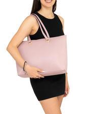 LESAC VIOLA  Shopping Bag in pelle millenial pink - Borse Donna - 4