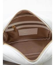 LESAC LUCIA Borsa pelle dollaro doppia tracolla  optical white - Borse Donna - 3
