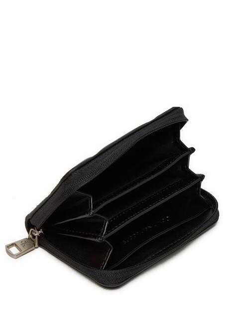 LINE QUILT Portafoglio zip around piccolo pvh black - Portafogli Donna