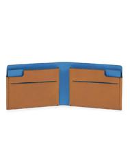 PIQUADRO CAMPIONARIO - BAGMOTIC Portafoglio in pelle cuoio/blu - Portafogli Uomo - 2