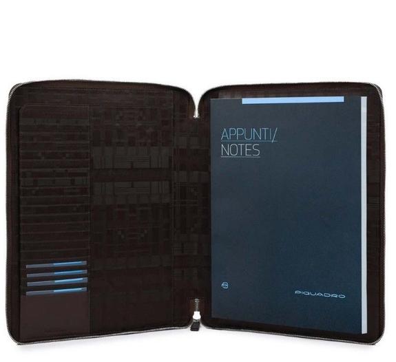 CAMPIONARIO - CARY Portablocco in pelle MORO - Porta tablet & Organizer