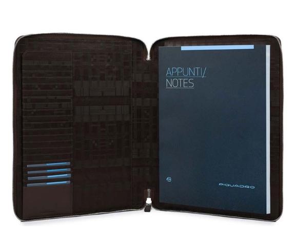 CAMPIONARIO - CARY Portablocco in pelle Nero - Porta tablet & Organizer