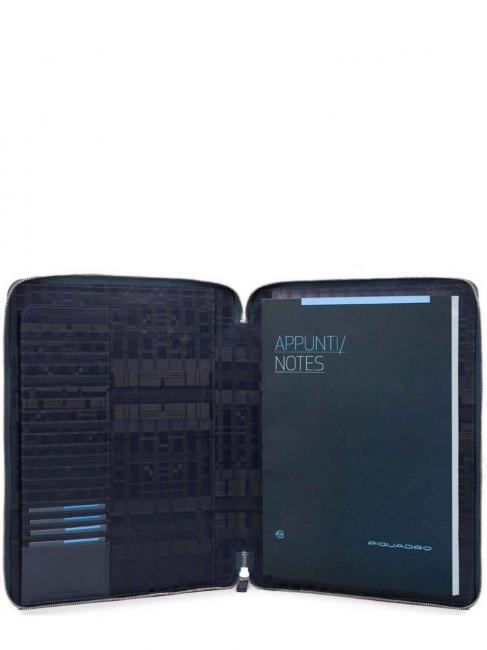 CAMPIONARIO - CARY Portablocco in pelle blu - Porta tablet & Organizer