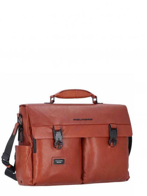 CAMPIONARIO - HARPER Cartella porta PC 15,6", in pelle CUOIO - Cartelle Lavoro