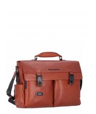 PIQUADRO CAMPIONARIO - HARPER Cartella porta PC 15,6", in pelle CUOIO - Cartelle Lavoro - 2