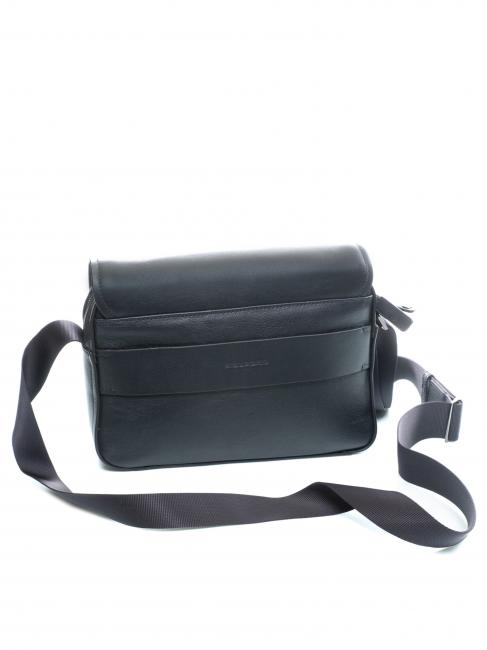 CAMPIONARIO - X15  Messenger piccola in pelle blu - Cartelle Lavoro