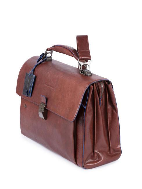 CAMPIONARIO - BLUE SQUARE SPECIAL Cartella porta PC 15,6" in pelle MORO - Cartelle Lavoro