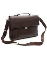 PIQUADRO CAMPIONARIO - CARY Cartella porta PC14", in pelle MORO - Cartelle Lavoro - 2