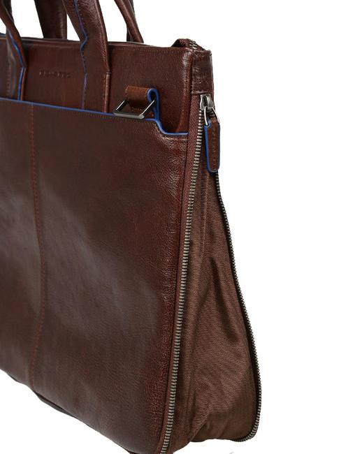 CAMPIONARIO - BLUE SQUARE SPECIAL Cartella porta PC 15,6", in pelle MORO - Cartelle Lavoro