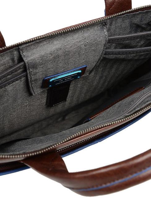 CAMPIONARIO - BLUE SQUARE SPECIAL Cartella porta PC 15,6", in pelle MORO - Cartelle Lavoro