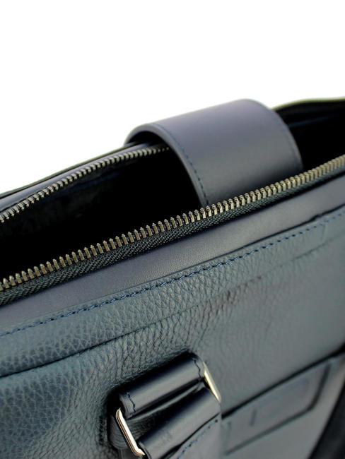 CAMPIONARIO - ILI Cartella in pelle porta PC 14" blu - Cartelle Lavoro