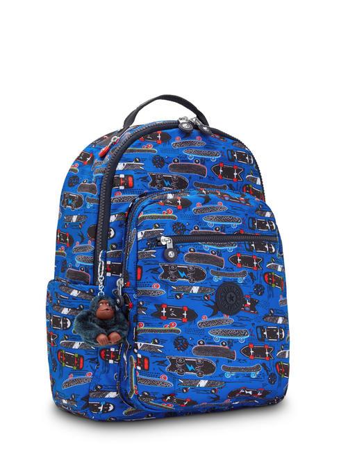SEOUL KIDS Zaino porta pc 15" new scate print small - Zaini Scuola & Tempo Libero