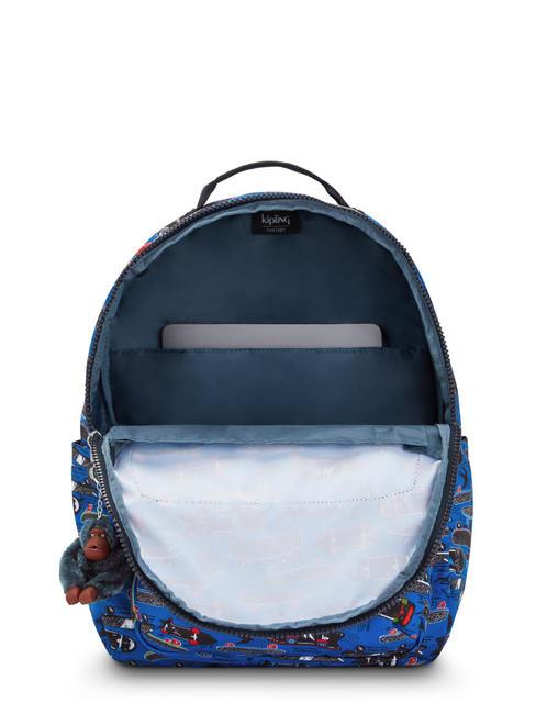 SEOUL KIDS Zaino porta pc 15" new scate print small - Zaini Scuola & Tempo Libero