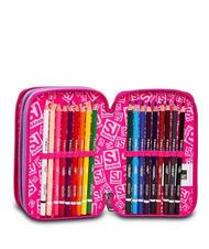 SJGANG HEART LOLLY Astuccio con kit scolastico completo chiffon - Astucci e Accessori - 5