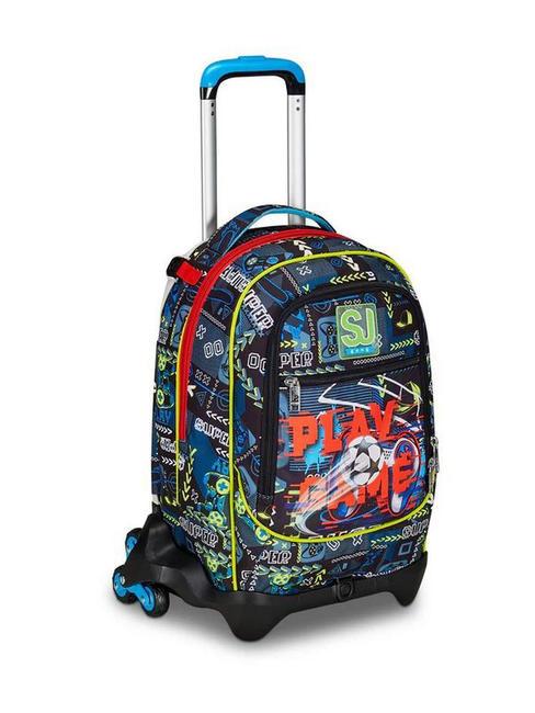 FUNNYGOAL Zaino Trolley Sganciabile, 3 ruote FIERY RED            - Zaini con carrello