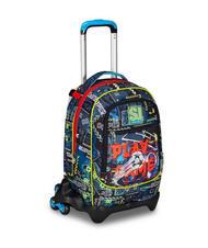 SJGANG FUNNYGOAL Zaino Trolley Sganciabile, 3 ruote - Zaini con carrello