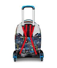 SJGANG FUNNYGOAL Zaino Trolley Sganciabile, 3 ruote FIERY RED            - Zaini con carrello - 3