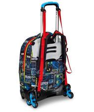 SJGANG FUNNYGOAL Zaino Trolley Sganciabile, 3 ruote FIERY RED            - Zaini con carrello - 5