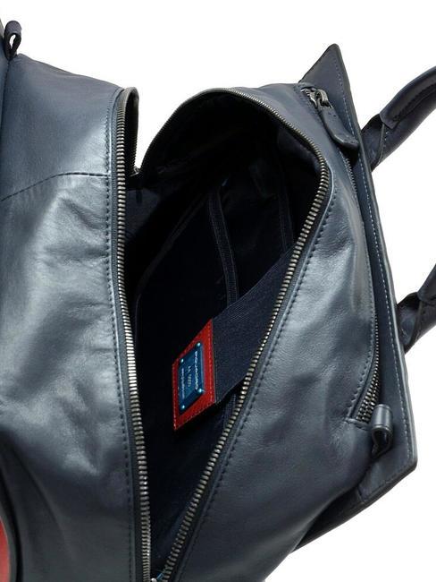 CAMPIONARIO - PRISMA Cartella Zaino in pelle, porta pc 15" blu - Cartelle Lavoro