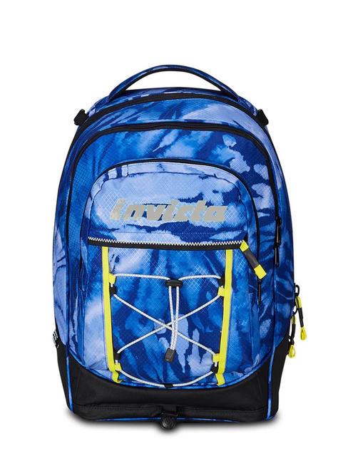 PLUS GRS FANTASY Zaino trolley sganciabile blue shibori - Zaini con carrello