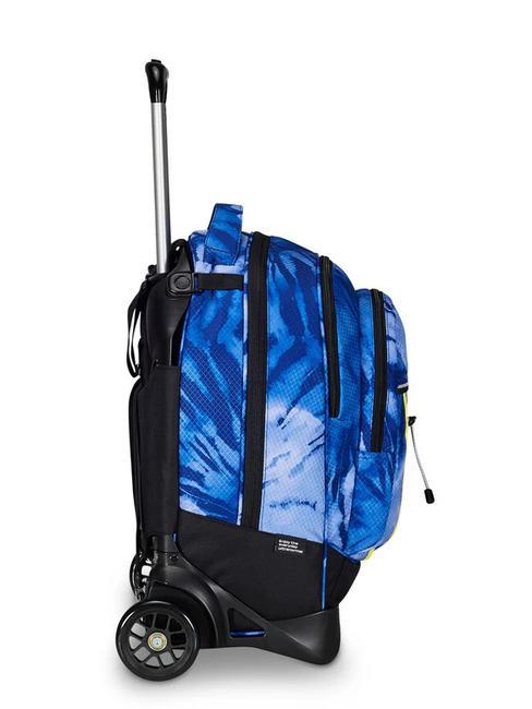 PLUS GRS FANTASY Zaino trolley sganciabile blue shibori - Zaini con carrello