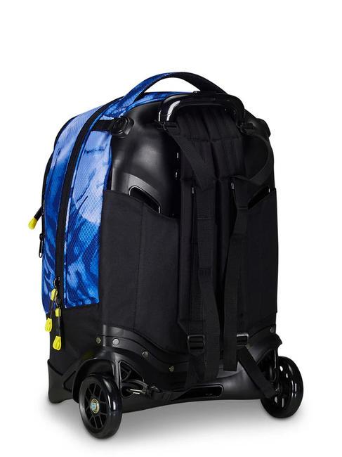 PLUS GRS FANTASY Zaino trolley sganciabile blue shibori - Zaini con carrello