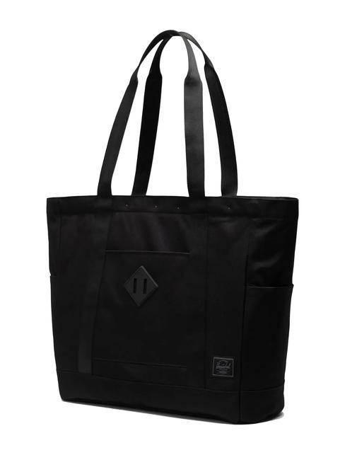 HERITAGE  Shopper a spalla black tonal - Borse Donna