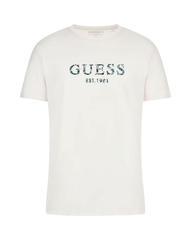GUESS SS CN IRIDESCENT T-shirt in cotone stretch purwhite - T-shirt Uomo - 4