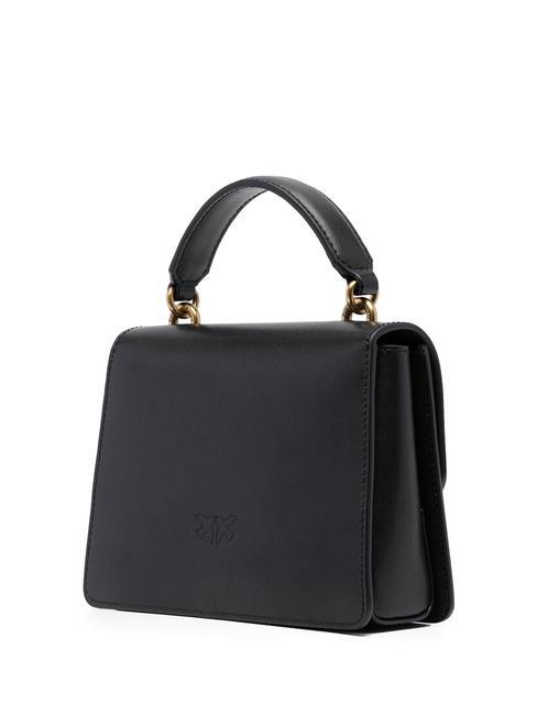 MINI LOVE BAG Borsa con manico nero-antique gold - Borse Donna