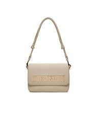 LOVE MOSCHINO LETTERING Borsa a tracolla avorio - Borse Donna - 2