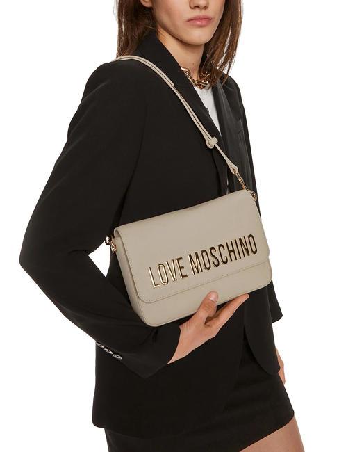 LETTERING Borsa a tracolla avorio - Borse Donna