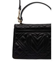 LOVE MOSCHINO QUILTED Borsa cartelletta con tracolla Nero - Borse Donna - 3