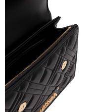 LOVE MOSCHINO QUILTED Borsa cartelletta con tracolla Nero - Borse Donna - 5