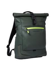 PIQUADRO CORNER SPECIALE GOMMATO Zaino roll-top porta pc 15.6" VERDE - Zaini da lavoro porta PC - 2