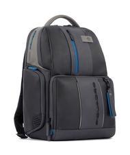 PIQUADRO URBAN FAST-CHECK Zaino in pelle porta PC 15,6" nero grigiongr - Zaini da lavoro porta PC - 2