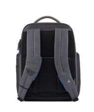 PIQUADRO URBAN FAST-CHECK Zaino in pelle porta PC 15,6" nero grigiongr - Zaini da lavoro porta PC - 3