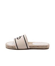 ROCCOBAROCCO RB Ciabattina in canvas off white - Scarpe Donna - 3