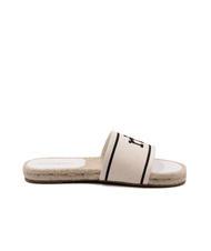 ROCCOBAROCCO RB Ciabattina in canvas off white - Scarpe Donna - 2