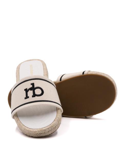 RB Ciabattina in canvas off white - Scarpe Donna