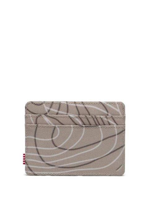 CHARLIE  Portacard piatto twill topography - Portafogli Donna