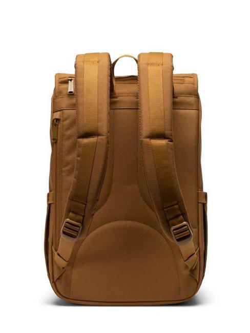 LITTLE AMERICA MID Zaino porta PC 15,6" bronze brown - Zaini Scuola & Tempo Libero