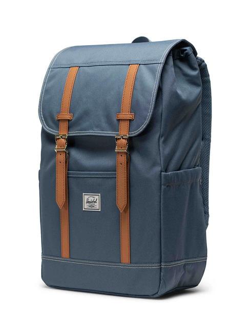 RETREAT Zaino porta pc 15,6" blue mirage/white stitch - Zaini Scuola & Tempo Libero