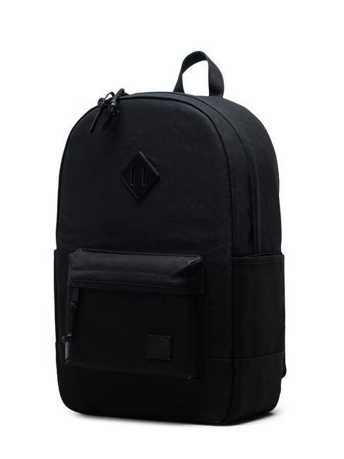 HERITAGE Zaino in canvas NERO - Zaini Scuola & Tempo Libero
