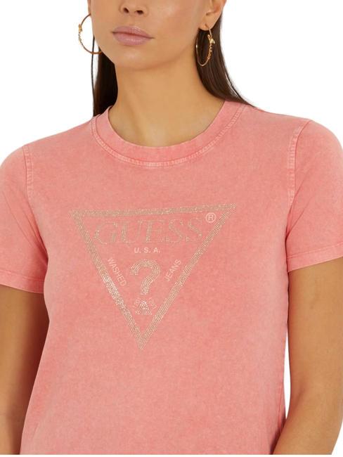 VINTAGE T-shirt in cotone peach coral - T-shirt e Top Donna