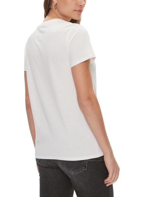 LACE T-shirt in cotone cremwhi - T-shirt e Top Donna