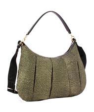 BORBONESE CROISSANT HOBO MEDIUM Borsa a spalla con tracolla OP/NATURALE/NERO - Borse Donna - 2