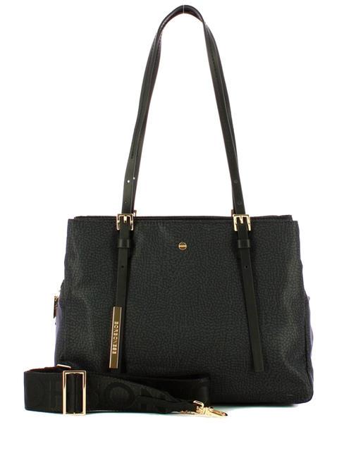 L'ECOLE NYLON Shopper a spalla, con tracolla dark black - Borse Donna
