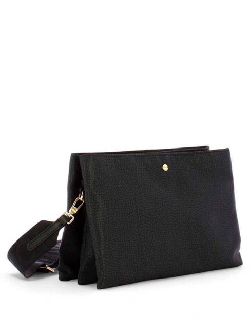 L'ECOLE NYLON Borsa tracolla tre scomparti dark black - Borse Donna
