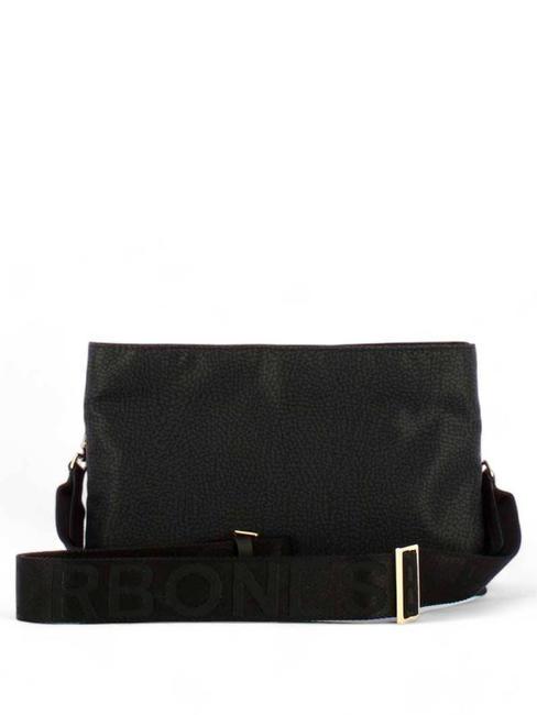 L'ECOLE NYLON Borsa tracolla tre scomparti dark black - Borse Donna